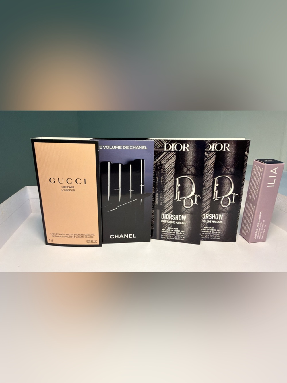 New,unused & authentic Dior,Chanel,Gucci and Ilia Mascara bundle, Mini Size